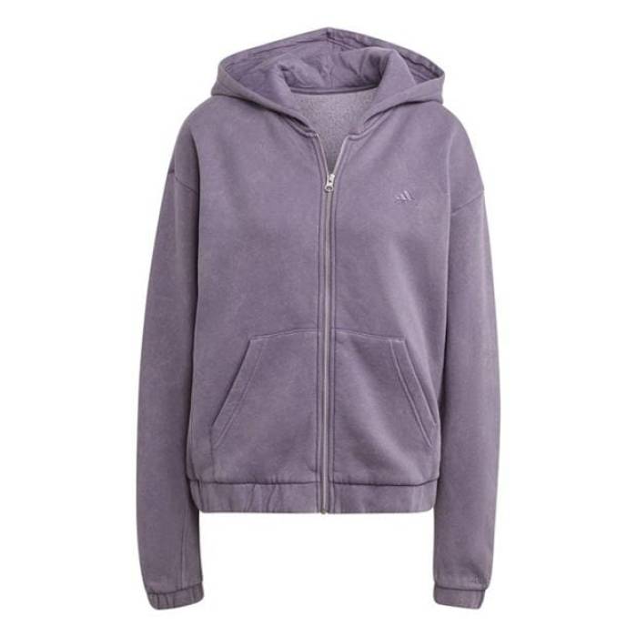 アディダス Adidas 【 All Szn Fleece Washed Full-Zip Hooded Track Top Womens Women 】 レディース