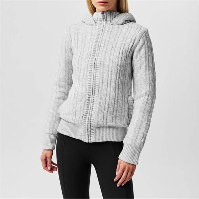 Soulcal 【 Hooded Zip Knit Cardigan Womens Women 】 ファッション レディースファッション トップス カーディガン ボレロ