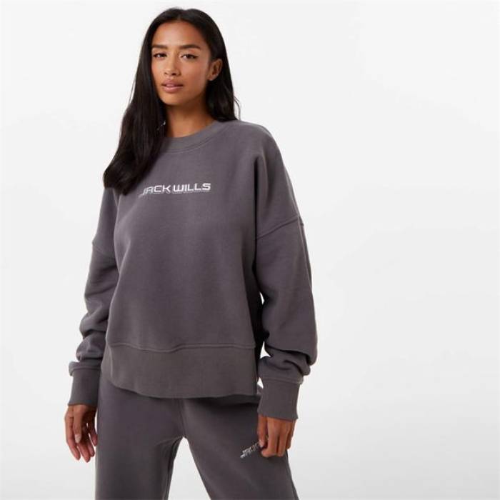ジャック ウィルス Jack Wills 【 Boxy Crew Graphic Sweater Women 】 レディース
