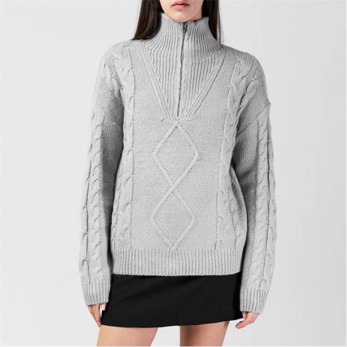 Soulcal 【 Zip Cable Knit Top Womens Women 】 ファッション レディースファッション トップス その他トップス レディー