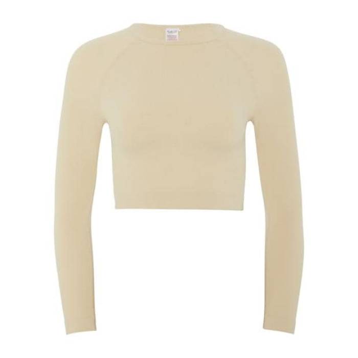Hiit 【 Seamless Ribbed Long Sleeve Cropped Top Women 】 ファッション レディースファッション トップス その他トップス レ