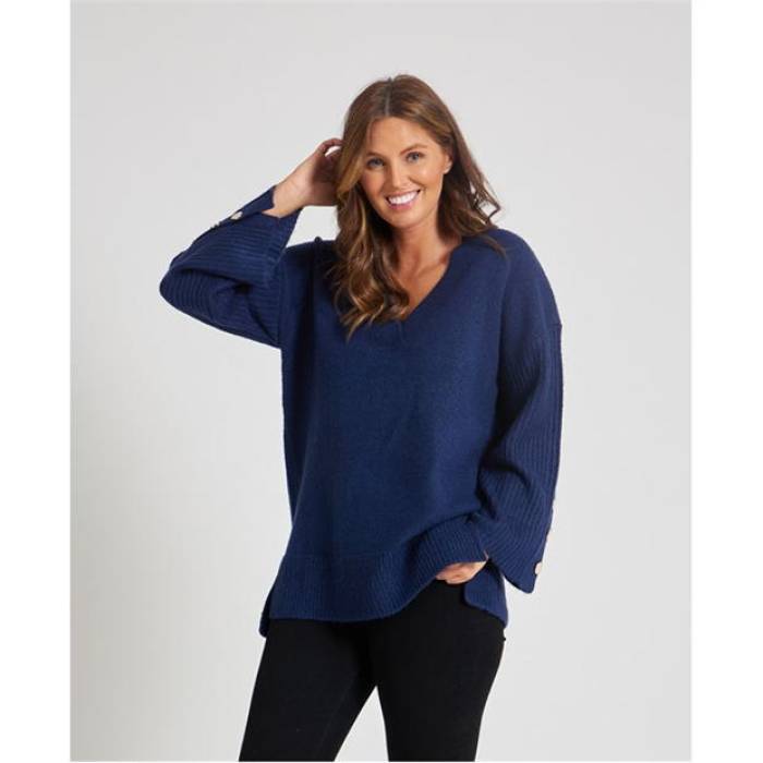 Be You 【 Button Sleeve Jumper Womens Women 】 ファッション レディースファッション トップス その他トップス レディー