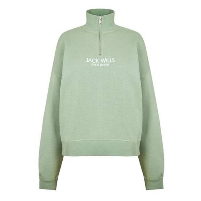 ジャック ウィルス Jack Wills 【 Honeylane Half Zip Sweatshirt Women 】 レディース