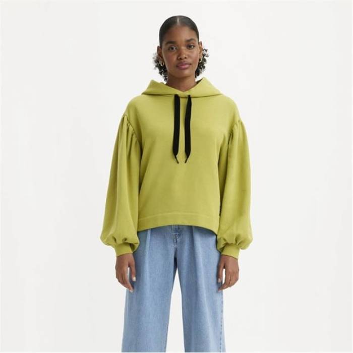 リーバイス Levis 【 Akane Rusched Hoodie Moss Women 】 ファッション レディースファッション トップス パーカー レディ