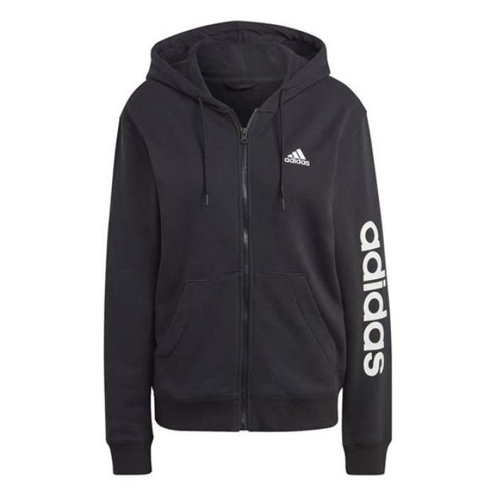アディダス Adidas 【 Essentials Linear Full Zip French Terry Hoodie Womens Women 】 レディース