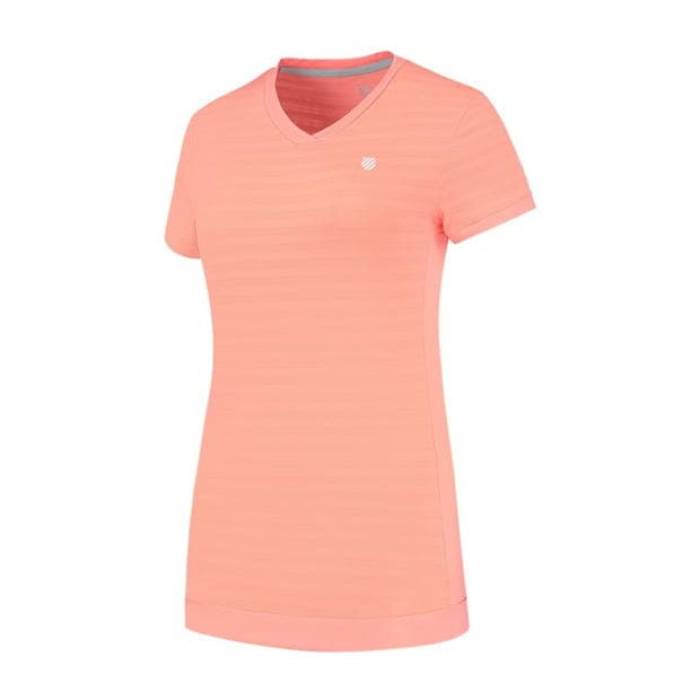 K Swiss 【 Hypercourt V-Neck T-Shirt Womens Women 】 ファッション レディースファッション トップス Tシャツ カットソー
