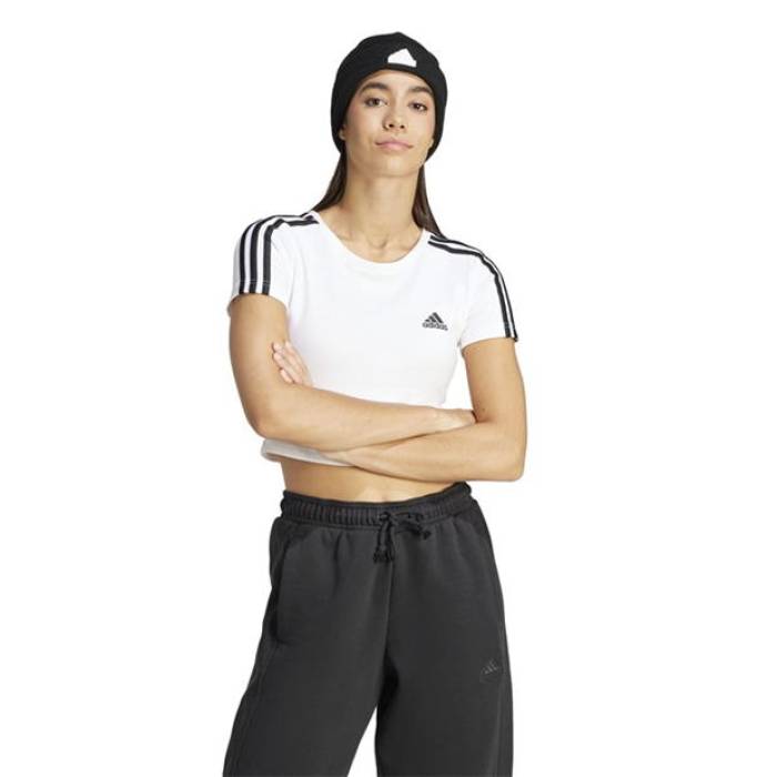 アディダス Adidas 【 Essentials 3-Stripes T-Shirt Womens Women 】 レディース