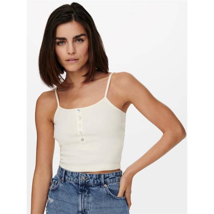 オンリー Only 【 Singlet Cropped Botton Top Ld99 Women 】 ファッション レディースファッション トップス タンクトップ