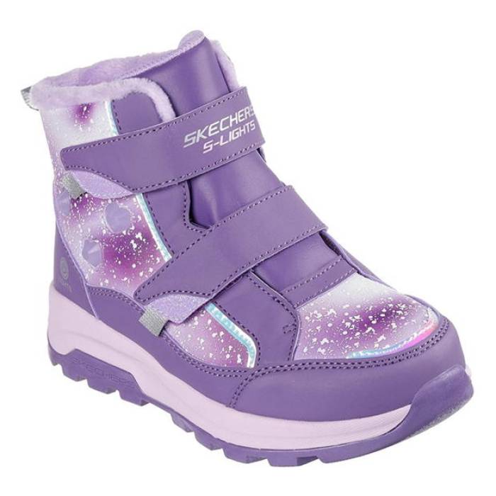 å㡼 Skechers  Double Strap Lighted Waterproof Mid Light Up Trainers Girls Kids  ˥ å