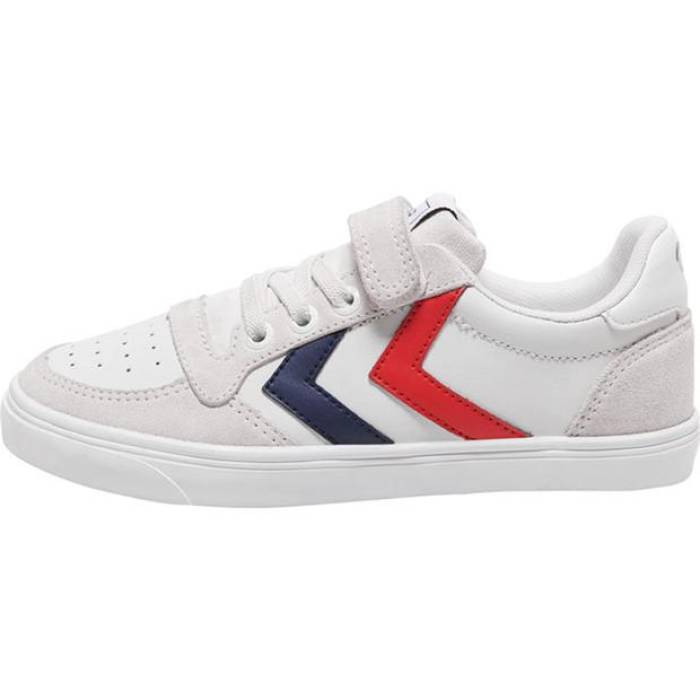 ҥ Hummel  Slimmer Stadil Leather Low Trainers Junior Kids  ˥ å