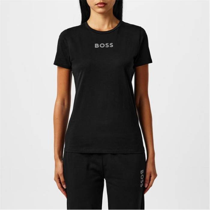 ボス Boss 【 Diamante Logo T-Shirt Women 】 ファッション レディースファッション トップス Tシャツ カットソー レディ