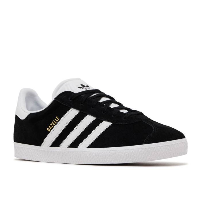 【高級感】アディダス Adidas 【 Gazelle J 'Core Black' Youth 】 ジュニア キッズ 伸縮アッパー