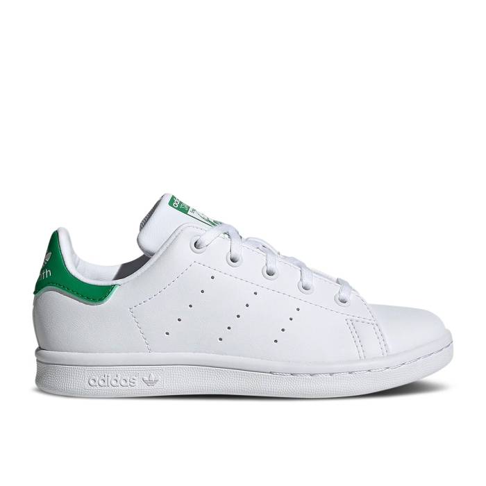 ǥ Adidas  Stan Smith Primegreen Little Kid 'White Green' Youth  ˥ å