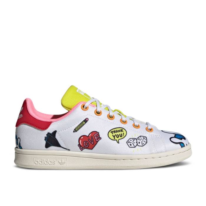ǥ Adidas  Aaron Kai X Stan Smith Primeblue Big Kid 'Doodles' Youth  ˥ å