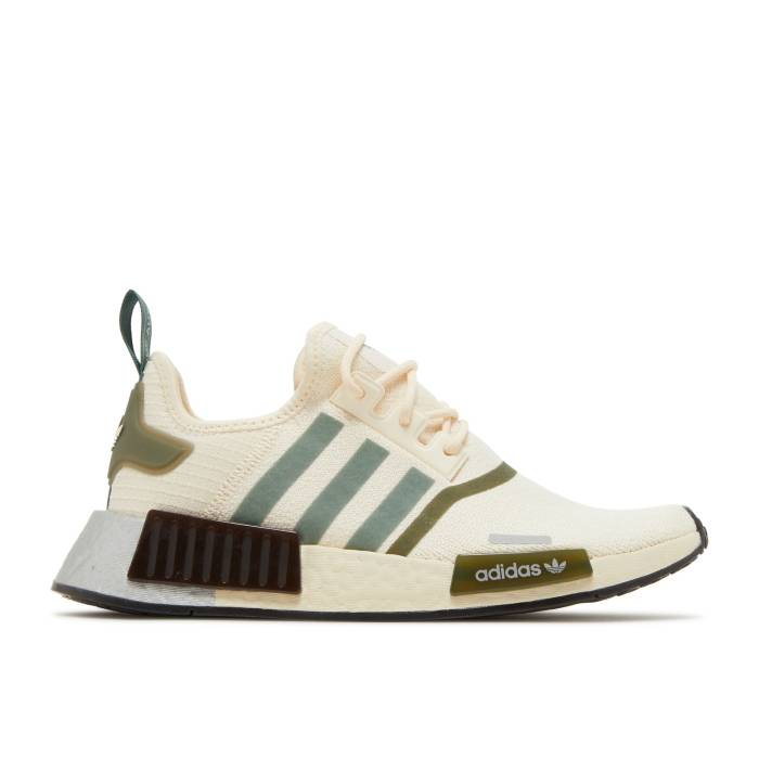 AfB_X Adidas y Wmns Nmd_R1 'White Focus Olive' Women z t@bV fB[Xt@bV V[Y Xj[J[