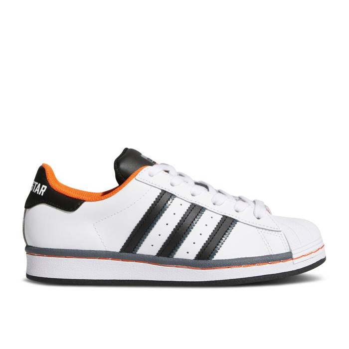 ǥ Adidas  Superstar J 'Cloud White Orange' Youth  ˥ å