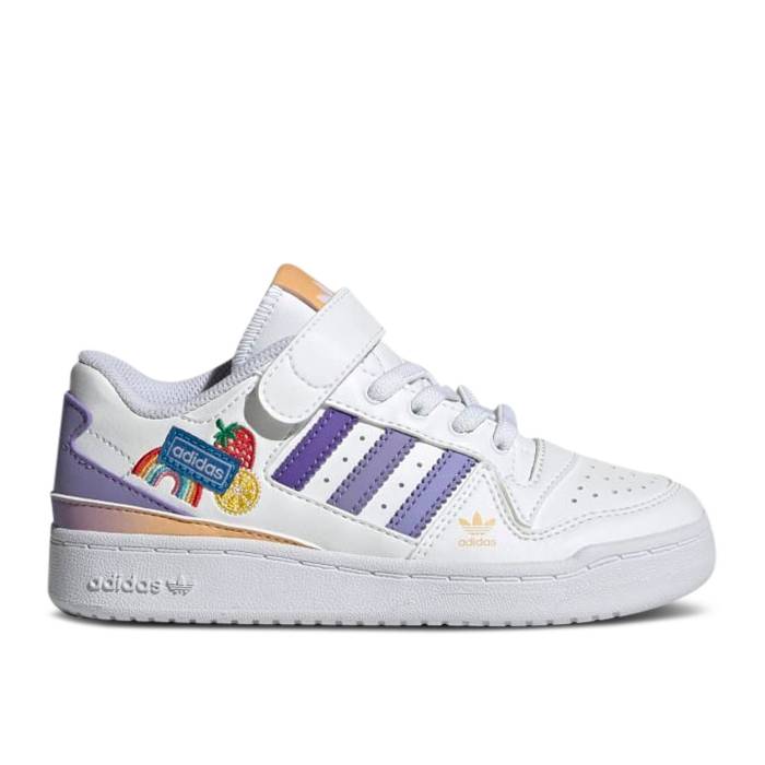 ǥ Adidas  Forum Low J 'Fruits &amp; Rainbow Patches' Youth  ˥ å