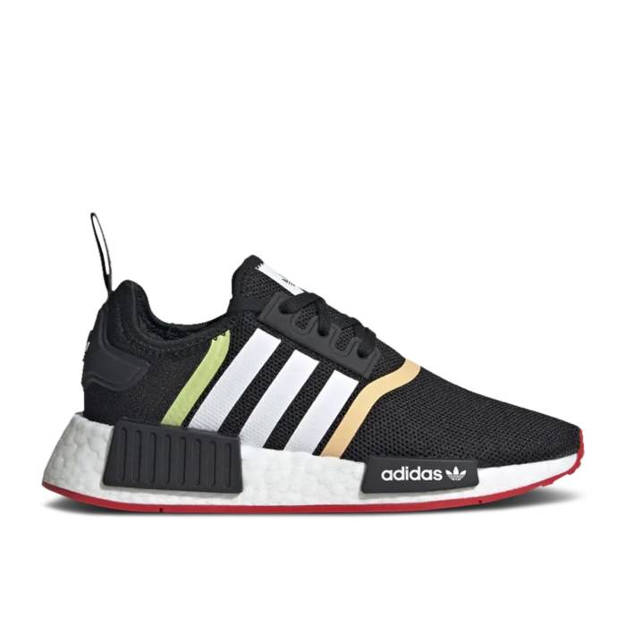 AfB_X Adidas y Nmd_R1 J 'Black White' Youth z WjA LbY
