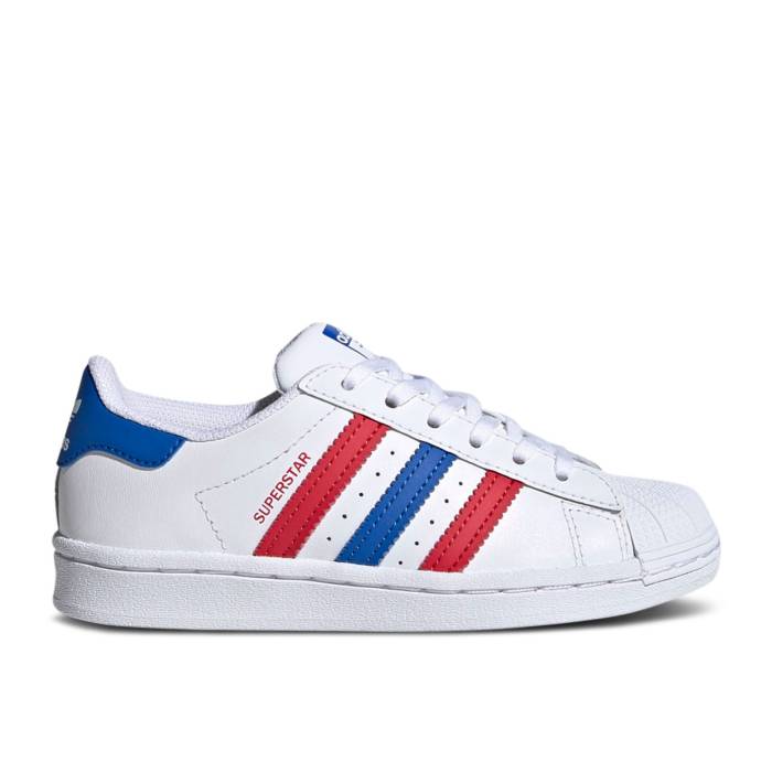 ǥ Adidas  Superstar C 'White Blue Scarlet' Youth  ˥ å