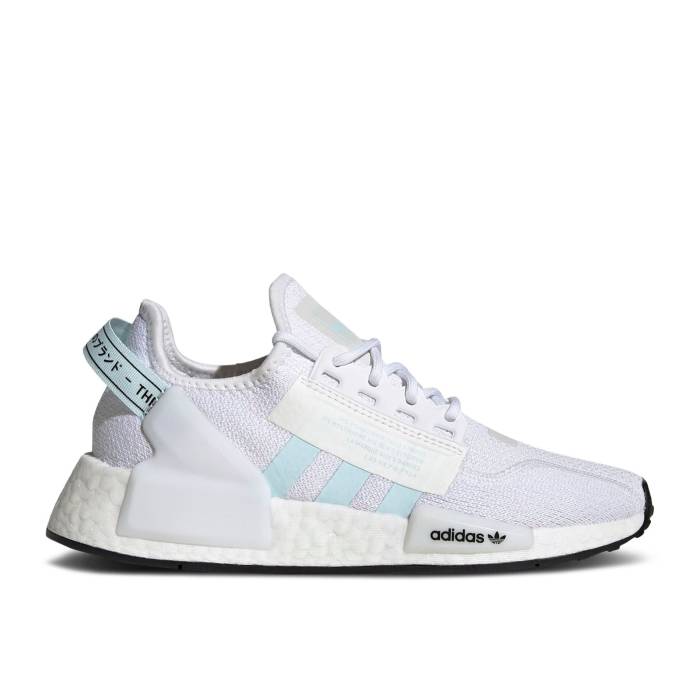 AfB_X Adidas y Nmd_R1 V2 J 'White Almost Blue' Youth z WjA LbY