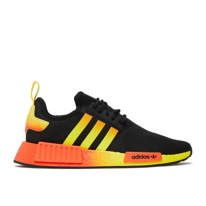 AfB_X Adidas y Nmd_R1 'Black Orange Yellow Gradient' Men z t@bV Yt@bV V[Y Xj[J[