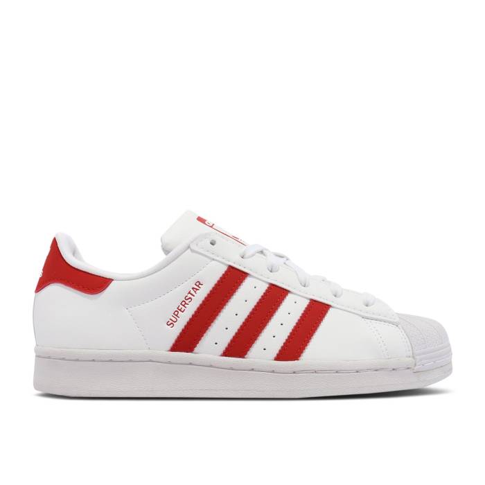 ǥ Adidas  Superstar J 'White Vivid Red' Youth  ˥ å