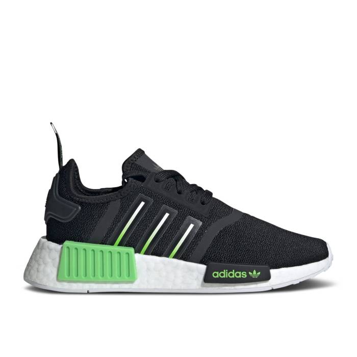 AfB_X Adidas y Nmd_R1 J 'Black Lucid Lime' Youth z WjA LbY