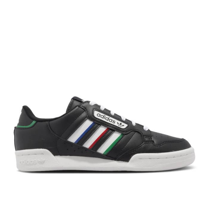 ǥ Adidas  Continental 80 Stripes J 'Black White Vivid Red' Youth  ˥ å