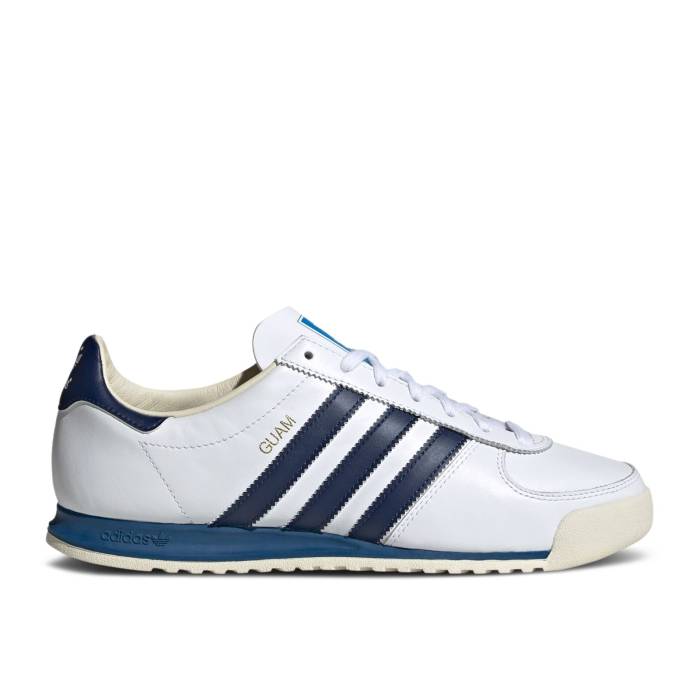 【美品】adidas Originals Guam レザー　白　紺28.5cm 美品】adidas Originals Guam レザー 白 紺28.5cm