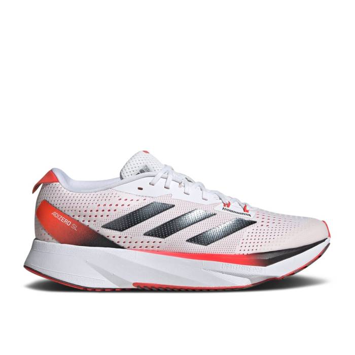 AfB_X Adidas y Adizero Sl 'White Bright Red' Men z t@bV Yt@bV V[Y Xj[J[ Y