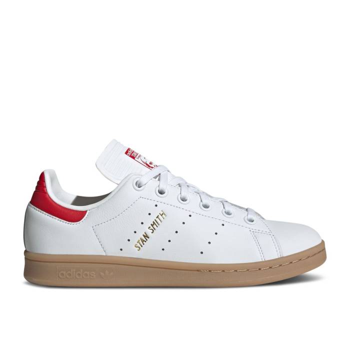ǥ Adidas  Stan Smith J 'White Scarlet Gum' Youth  ˥ å