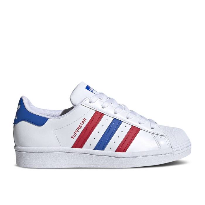 ǥ Adidas  Superstar J 'White Blue Scarlet' Youth  ˥ å
