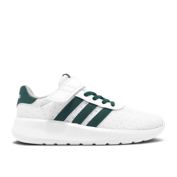 ǥ Adidas  Lite Racer 3.0 Hook &amp; Loop K 'White Collegiate Green' Youth  ˥ å