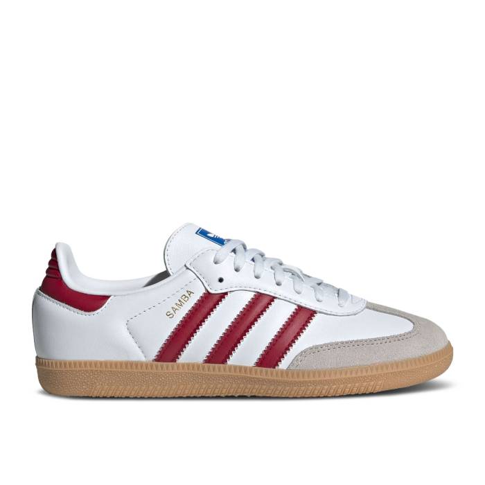 ǥ Adidas  Samba Og J 'White Collegiate Burgundy Gum' Youth  ˥ å