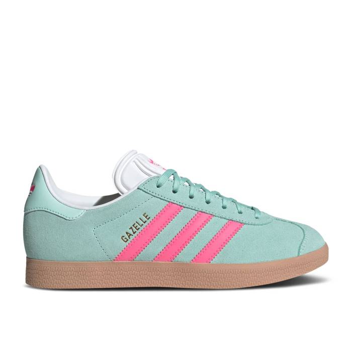 AfB_X Adidas y Wmns Gazelle 'Semi Flash Aqua Lucid Pink' Women z fB[X