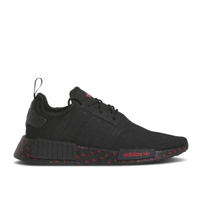 AfB_X Adidas y Nmd_R1 'Black Scarlet Trefoil Midsole' Men z t@bV Yt@bV V[Y Xj[J[