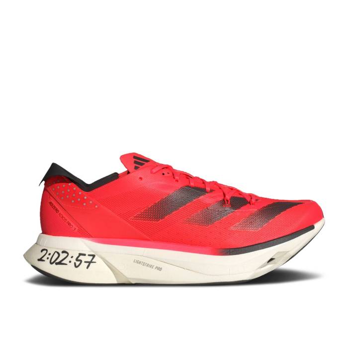 AfB_X Adidas y Adizero Adios Pro 3 'Scarlet Black' Men z t@bV Yt@bV V[Y Xj[J[ 