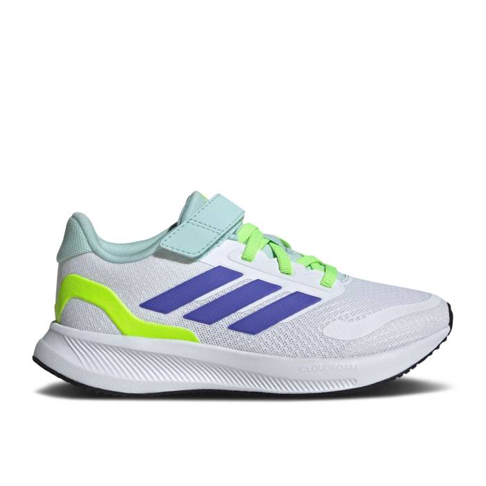 AfB_X Adidas y Runfalcon 5 C 'White Blue Lucid Lemon' Youth z WjA LbY