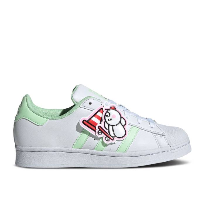 ǥ Adidas  James Jarvis X Superstar J 'White Green Spark' Youth  ˥ å