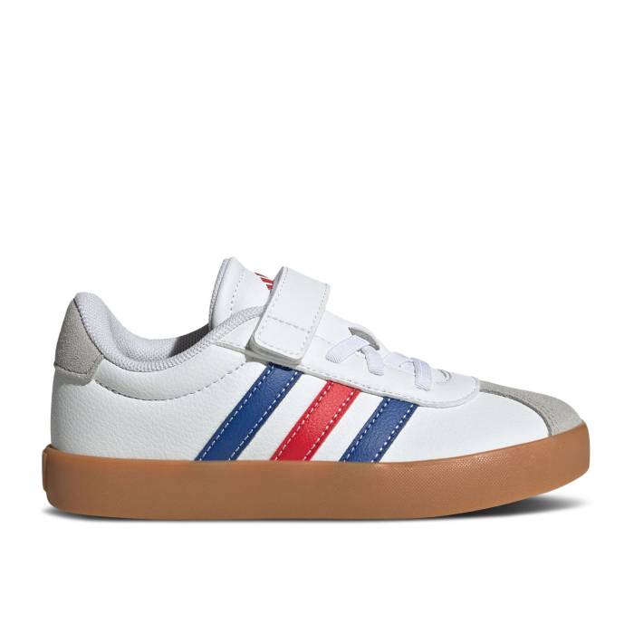 ǥ Adidas  Vl Court 3.0 El C 'White Royal Blue Scarlet' Youth  ˥ å