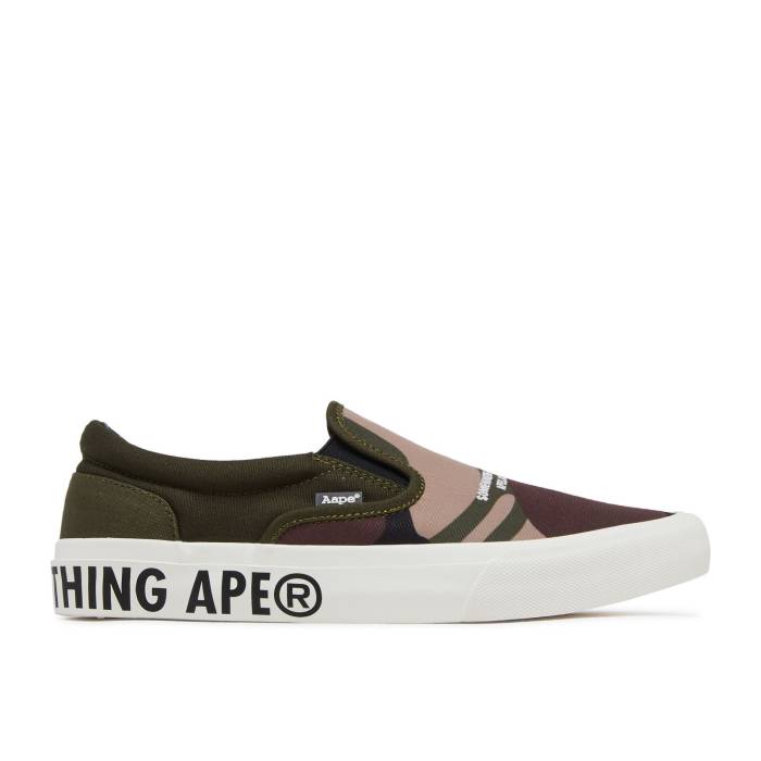 ベイプ Bape 【 Aape Slip-On 'Green Camo' Men 】 ファッション メンズファッション シューズ スニーカー メンズ
