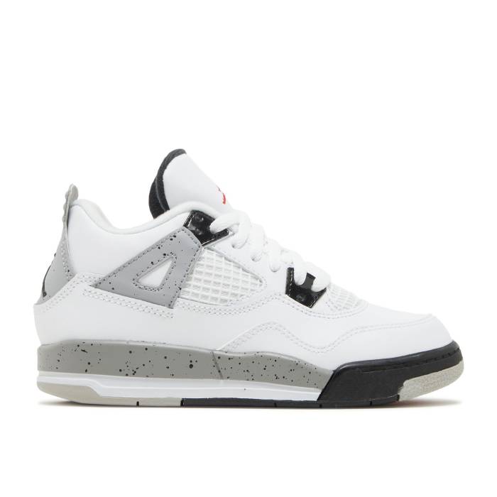 iCL@GAW[_ Air Jordan y Jordan 4 Retro Ps 'White Cement' 2016 Youth z WjA LbY