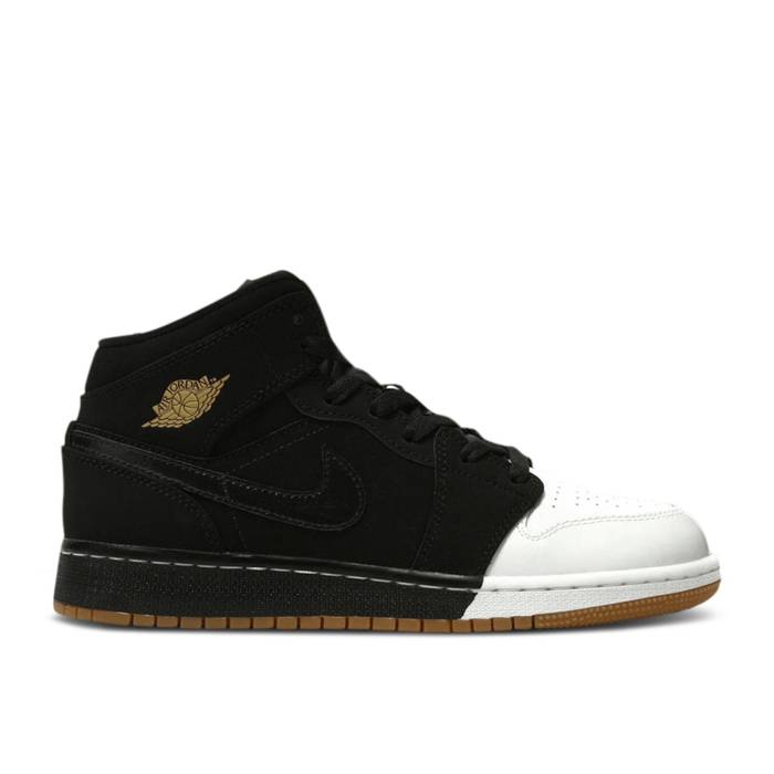 ʥ硼 Air Jordan  Jordan 1 Retro Mid Gs 'Gold And Gum' Youth  ˥ å
