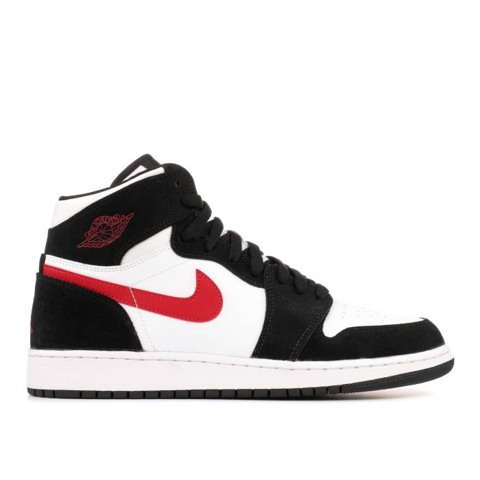 iCL@GAW[_ Air Jordan y Jordan 1 Retro High Bg 'Black Red White' Youth z WjA LbY