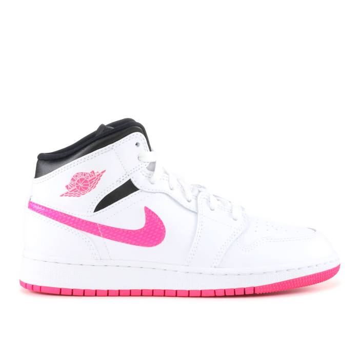 iCL@GAW[_ Air Jordan y Jordan 1 Retro Mid Gs 'Hyper Pink' Youth z WjA LbY