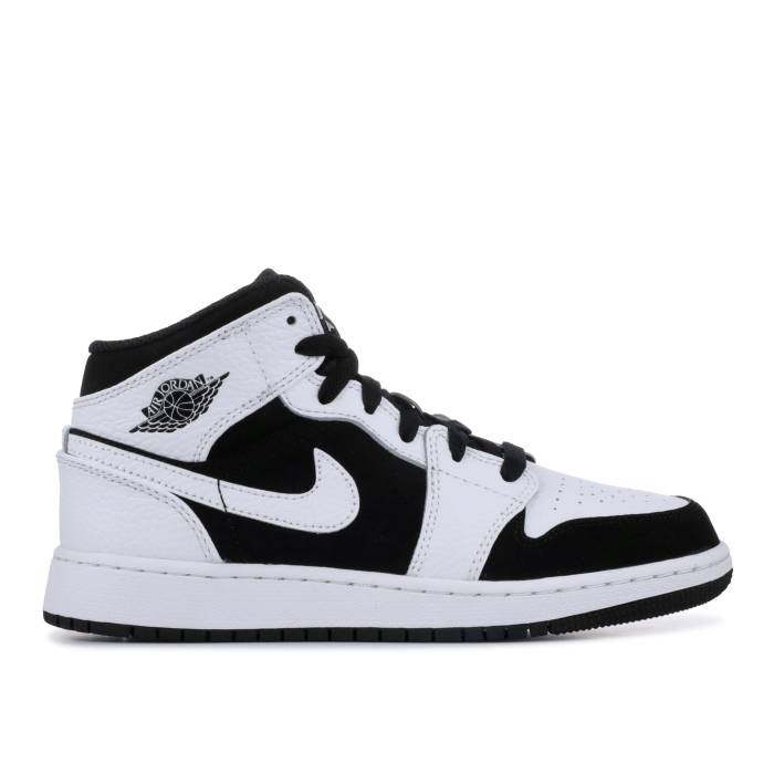 iCL@GAW[_ Air Jordan y Jordan 1 Retro Mid Gs 'White' Youth z WjA LbY