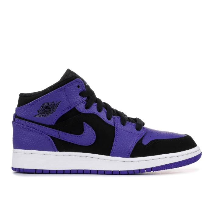 iCL@GAW[_ Air Jordan y Jordan 1 Retro Mid Gs 'Dark Concord' Youth z WjA LbY