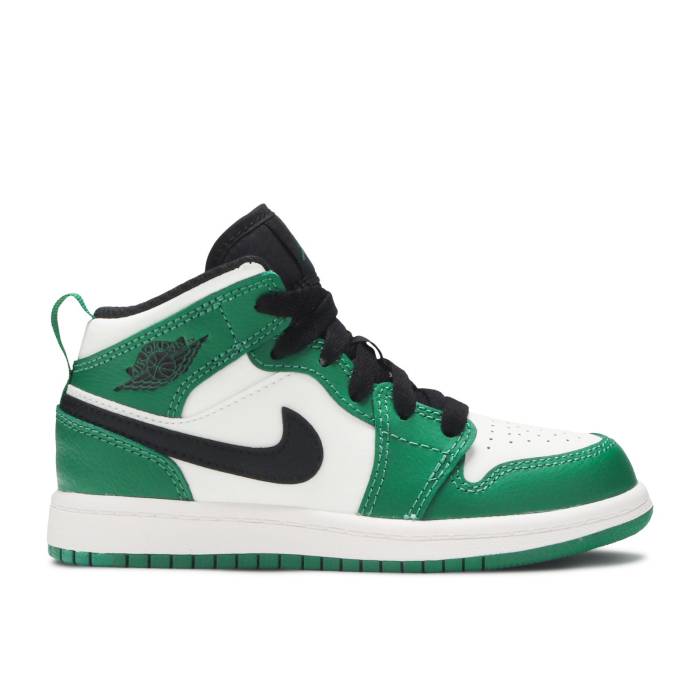iCL@GAW[_ Air Jordan y Jordan 1 Mid Se Ps 'Pine Green' Youth z WjA LbY