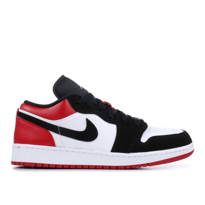 iCL@GAW[_ Air Jordan y Jordan 1 Low Gs 'Black Toe' Youth z WjA LbY