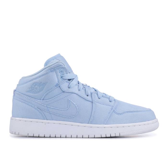 iCL@GAW[_ Air Jordan y Jordan 1 Mid Bg 'Easter Blue' Youth z WjA LbY